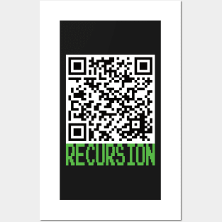 Recursion QR Code Posters and Art